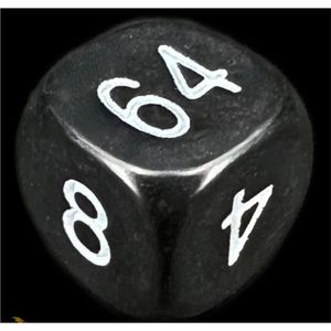Custom Acrylic <b>Backgammon</b> Doubling Cube 64 D6 <b>Board</b> Game Accessory Wholesale Engraved Number Large Dice for Casino Party Cube - Product Image 4