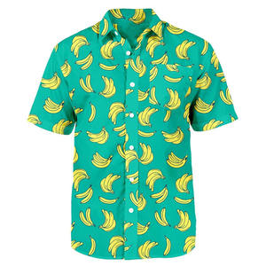 Chemises Hawaïennes Professionnelles Personnalisées 100% Polyester Respirantes pour l'Été, Chemises Hawaïennes à la Mode avec Impression, Manches Courtes - Product Image 1