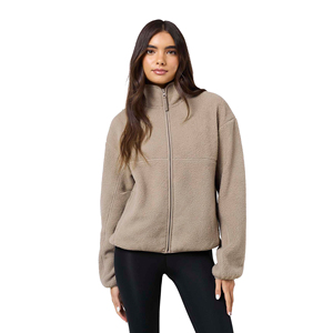 Chaqueta de Forro Polar Grueso para Mujer, 340 GSM, Cálida, Suave, Antipilling, para Senderismo, Camping, Invierno, Uso Diario, con Cierre, Estándar - Product Image 1