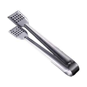 Utensilios de cocina: Elegantes pinzas de cocina de acero inoxidable para asar y servir carne a la parrilla, con un diseño elegante. - Product Image 3