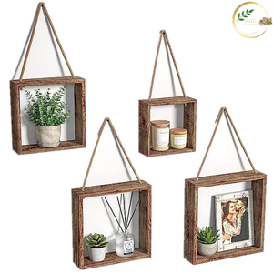 Décoration murale en jute faite à la main de style ferme moderne, accessoire décoratif durable pour le salon - Product Image 5