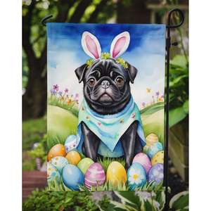 Multicolor Pug Easter Egg Hunt Garden Flag <b>Mailbox</b> Decorative Yard Banner for Patio Artwork for Flower Beds and Lawn - Product Image 3