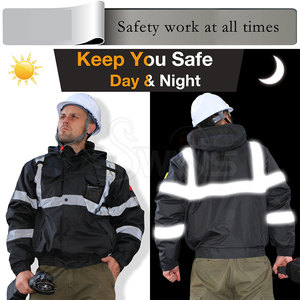 Chaqueta de Seguridad de Invierno de Primera Calidad con Logotipo Frontal, Ropa de Trabajo de Algodón/Poliéster, Superventas, Nueva Llegada - Product Image 4