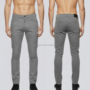 Vêtements de rue pour hommes en cuir véritable et toile, légers, de haute qualité, décontractés, taille mi-haute, devant plat, couleur unie, respirants, coupe-vent - Product Image 2