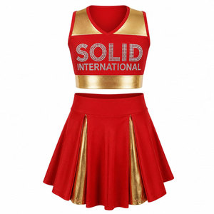 Uniforme de cheerleading de qualité supérieure, tissu résistant à la décoloration, coutures solides, présentation élégante, tenue d'équipe. - Product Image 2