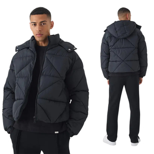 Dernière Veste Matelassée Tendance en Promotion, Style Streetwear, Manteau d'Hiver Chaud Rembourré pour Hommes, Fournisseur de Vêtements Décontractés Personnalisés - Product Image 1