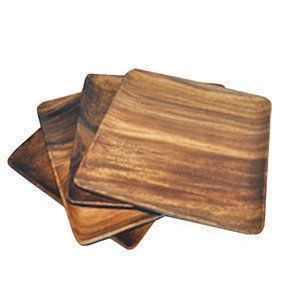 Assiette en bois artisanale, assiette de service en bois rustique naturel pour table à manger, service de nourriture, décoration de cuisine et de maison - Product Image 2