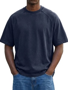 T-shirt vieilli effet délavé style streetwear vintage, coupe oversize, 100% coton 275 g/m², respirant, séchage rapide, personnalisable - Product Image 3
