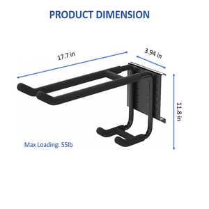 ตะขอแขวนเหล็กแบบสองแขนรับน้ำหนักได้ 25 กก. สำหรับแขวนจอบ คราด รุ่น GAPGAR006 - Product Image 4
