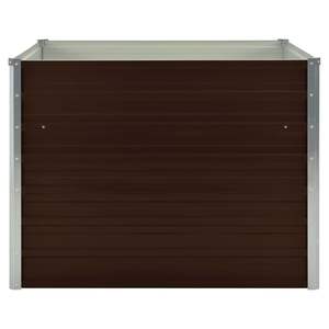 Lit de jardin surélevé en acier galvanisé 39.4 "x 39.4" x 30.3 "couleur marron - Product Image 3