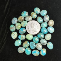 Turquoise Naturelle Ovale Cabochon Pierre Précieuse Non Montée Perforée pour Fabrication de Bijoux Colliers Boucles d'Oreilles Vente en Gros Échantillon du Rajasthan