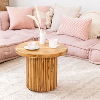 Table basse ronde en bois Vandana Grand Arion (50 cm) (Bois)