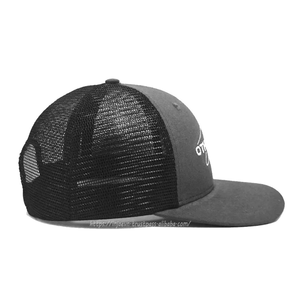 High Quality Outdoor Trucker Mesh <b>Hat</b> 6 Panel Pre Curved Bill Structured Custom Logo Embroidery Patches Label Fishing Cap - Product Image 4