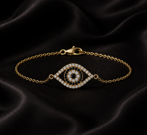 925 Sterling Silver Christian Protection Bracelet Gold Plated Zircon Chain Link Fine Jewelry <b>Gift</b> for Women Party & Wedding - Product Image 3