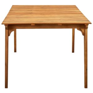 Grande table de jardin en bois d'acacia massif et durable, mobilier de patio - Product Image 3
