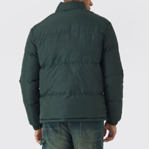 Veste matelassée décontractée pour homme, col montant, personnalisable OEM/ODM, épaisse, hiver, fermeture éclair, couleur unie, isolée et chaude - Product Image 2