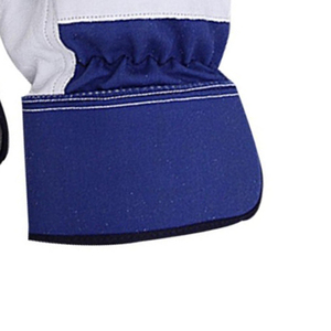 Guantes de seguridad canadienses para trabajos de construcción, con cuero transpirable y puño de goma, hechos en Pakistán. - Product Image 3