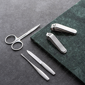 OEM Beauty <b>Tools</b> Stainless Steel Manicure <b>Pedicure</b> Kit Custom Color Nail Grooming Set Private Label - Product Image 6