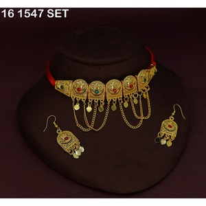 Ensemble de colliers choker arabes vintage, couleur or, bijoux tribaux afghans, collier ethnique bohème pour femmes, ensemble de bijoux arabes - Product Image 6