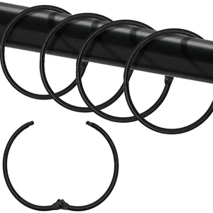 Anneaux de rideau de designer les plus vendus, style luxe, en laiton massif, 38 mm, style industriel - Product Image 4