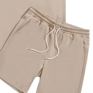 Conjunto Deportivo de Verano para Hombre de Alta Calidad, Manga Corta, Ropa de Playa, Mezcla de Poliéster/Algodón, Transpirable, Camiseta y Pantalones Cortos Casuales - Product Image 5