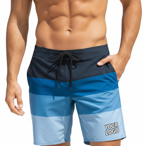 Sublimation Printed Casual Quick Dry Breathable <b>Elastic</b> Waist Swimming Beach Shorts Fitness Swimwear Boardshorts Swim Trunks Men - Product Image 1