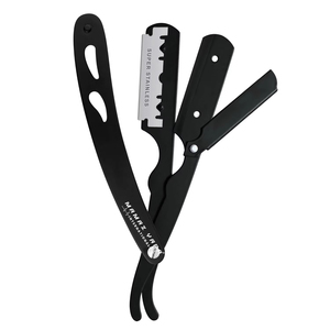 Rasoir de barbier professionnel classique à lame droite pour hommes avec lame simple en acier inoxydable, léger pour le rasage - Product Image 1