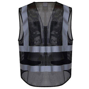 Chaleco de Seguridad Reflectante de Alta Visibilidad con Certificación CE, Unisex, de Malla, con Bolsillos, Material de Poliéster Serigrafiado - Product Image 5
