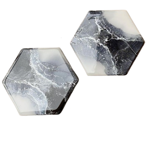 Posavasos de Mármol de Diseño Lujoso, Proveedor Mayorista, Posavasos Hexagonales y Cuadrados Antideslizantes, Absorbentes para Té y Café - Product Image 5
