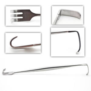 Retractor Senn Miller de 160 mm, Gancho para Piel de Doble Extremo, Instrumento Quirúrgico de Acero Inoxidable, Kit Quirúrgico CE PK Manual de Larga Duración - Product Image 1
