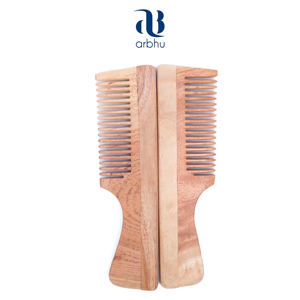 Peigne à cheveux en bambou auto-nettoyant, peignes à cheveux en bois de bambou pour la coiffure - Product Image 3