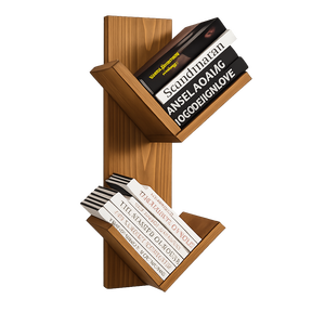 Étagère murale flottante moderne en bois à un seul niveau pour livres et présentoirs, idéale pour salon et bureau à domicile - Product Image 1