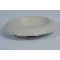 Assiettes empilables en grès irrégulier en forme de feuille, peintes à la main, style Japandi, 8 pouces, Indonésie