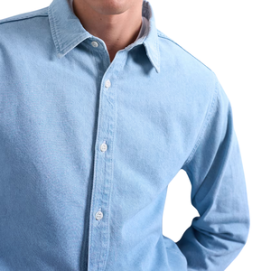 Camisa Vaquera Casual para Hombre, 100% Algodón, Cómoda, Transpirable, Antiencogimiento, Personalizable, al por Mayor - Product Image 2