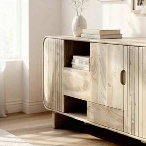 Buffet en bois de manguier clair Vandana Radiant Arion - Product Image 4