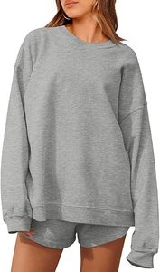 Ensemble de survêtement décontracté deux pièces pour femme 2026 : sweat-shirt et short de sport, tenue d'hiver assortie pour femme - Product Image 4