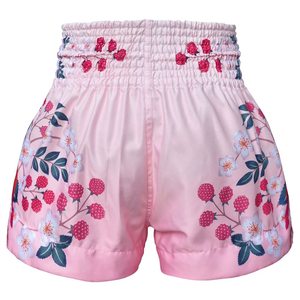 Shorts de boxe unisexes sur mesure, sublimation OEM, arts martiaux Muay Thai, finition satinée, séchage rapide, vente en gros, usine OEM - Product Image 2