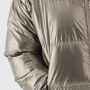 Veste d'hiver pour homme, doublure en sherpa, design personnalisé, logo, capuche, rembourrage en duvet, veste matelassée en polyester, qualité supérieure, hiver - Product Image 5
