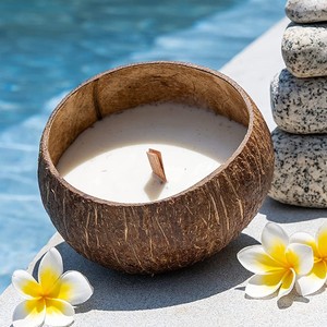 Tarros de vela perfumados únicos, marca privada, juego de velas de cera a base de plantas y verduras ecológicas, hechas en Vietnam - Product Image 1