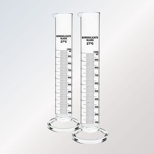 Cylindre de laboratoire en verre de 50 ml, tube gradué avec échelle de 1 ml pour utilisation en laboratoire - Product Image 1