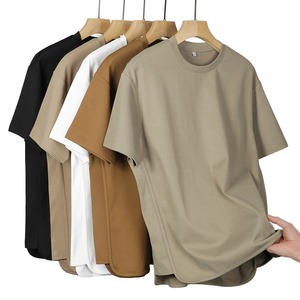 Camiseta de Algodón Grueso, Tejido Premium Resistente, Corte Holgado, Uso Diario - Product Image 1