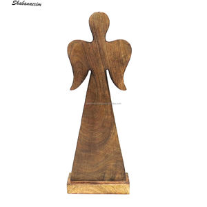 Juego de decoraciones navideñas de árbol y hogar a cuadros de madera de lujo para mesa y hogar un regalo de recuerdo de Navidad - Product Image 5