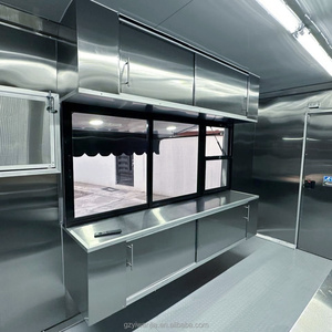Remolque de Comida Negro de Lujo con Pantalla de <span class=keywords><strong>TV</strong></span> y Toldo, Cocina Móvil para Eventos Deportivos, Alquiler para Fiestas, Camión de Catering con Certificación CE - Product Image 6