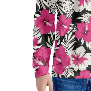 เสื้อสเวตเชิ้ตมีฮู้ดพิมพ์ลายดอกไม้เขตร้อนสำหรับผู้ชาย ทรงลำลอง น้ำหนักเบา แขนยาว สไตล์สตรีทแวร์ - Product Image 6
