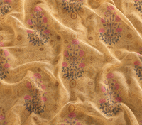 Tissu imprimé 100 % polyester léger et doux à motif floral pour vêtements, idéal pour les robes et chemisiers pour filles