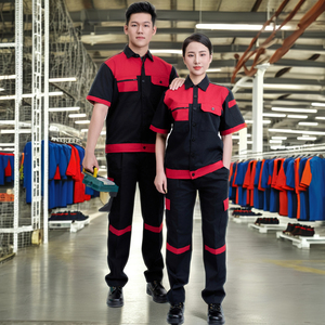 DISEÑO PERSONALIZADO de talla grande ropa de trabajo uniforme azul negro construcción traje de trabajo eléctrico ropa de fábrica MOQ BAJO-OEM/ODM - Product Image 3