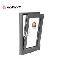 Ventanas de Esquina de Aluminio con Doble Vidrio Templado y Diseño Moderno Arqueado, Resistentes a Impactos, para Balcón