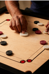 Carrom coins Carrom Men Set Wooden 6mm Durable Waterproof Lightweight Sheet Carrom Board Coin - Product Image 4