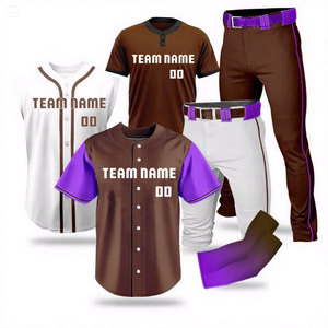 Sublimated <b>Baseball</b> Uniform Set Custom Logo Team Jersey Pants Quick Dry Athletic Wear Wholesale - Product Image 2