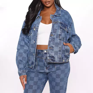 Sleeve Spliced Boyfriend Casual Black Woman <b>Denim</b> Jacket Women Fashion Design <b>Coat</b> - Product Image 2